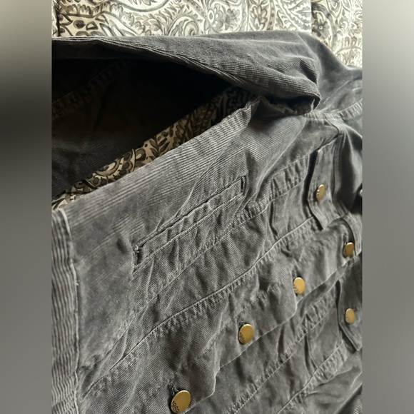 Gap Women’s Vintage Dark Wash Ribbed Jean Jacket, Size Small - Picture 4 of 4